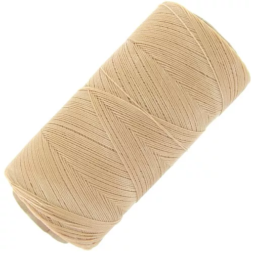 Bobine de fil ciré Linhasita pour micro macramé 0.35 mm - Straw (18) x448m