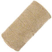 Bobine fil ciré Linhasita pour micro macramé 0.35mm Doré-Argenté (Ouro-Prata)x448m|raw }}