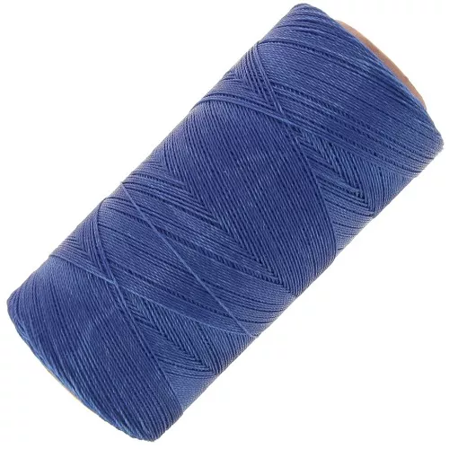 Bobine de fil ciré Linhasita pour micro macramé 0.35 mm - Lapis Blue (298) x448m