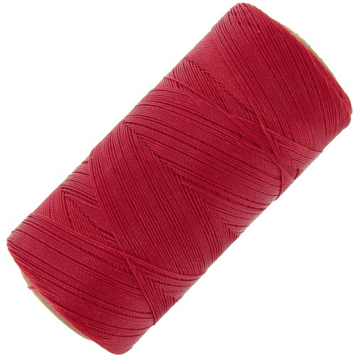 Bobine de fil ciré Linhasita pour micro macramé 0.35 mm - Red (233) x448m