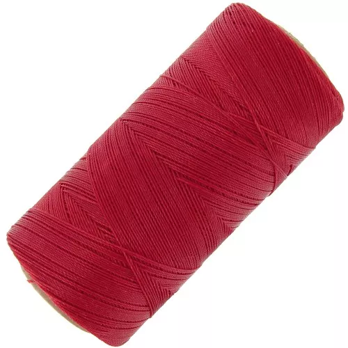Bobine de fil ciré Linhasita pour micro macramé 0.35 mm - Red (233) x448m
