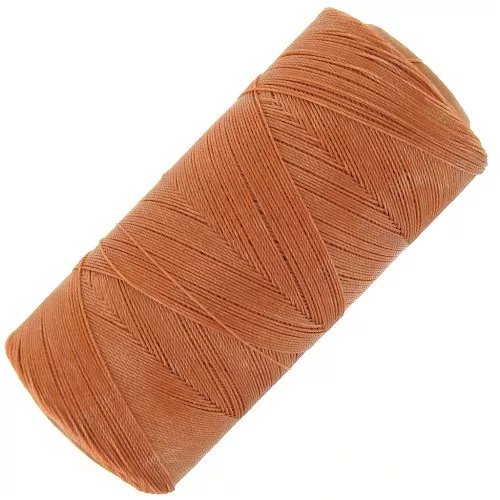 Bobine de fil ciré Linhasita pour micro macramé 0.35 mm - Caramel (203) x448m