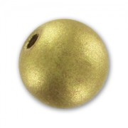 Perles rondes en bois 10 mm Doré x10