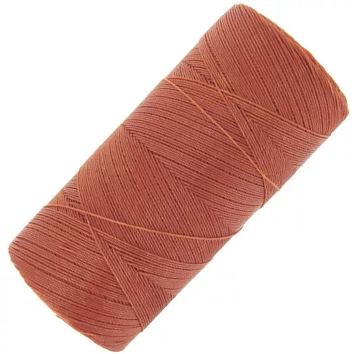 Bobine de fil ciré Linhasita pour micro macramé 0.35 mm - Cannelle (234) x448m