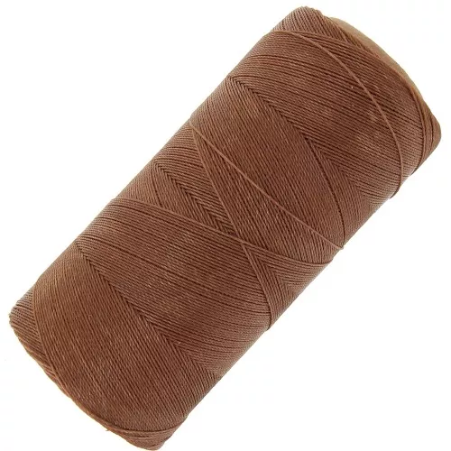 Bobine de fil ciré Linhasita pour micro macramé 0.35 mm - Bois (21) x448m