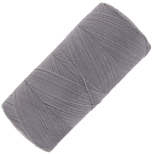Bobine de fil ciré Linhasita pour micro macramé 0.35 mm - Grey (208) x448m