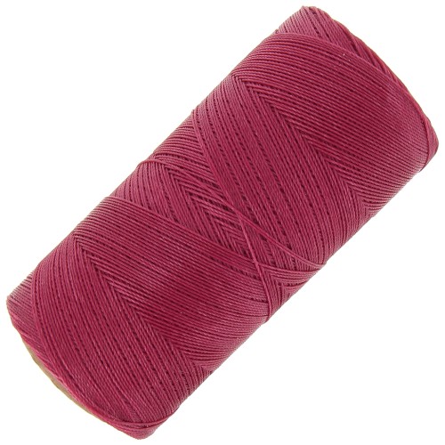 Bobine de fil ciré Linhasita pour micro macramé 0.35 mm - Framboise (235) x448m