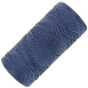 Bobine de fil ciré Linhasita pour micro macramé 0.35mm Bleu Jean foncé (275) x448m