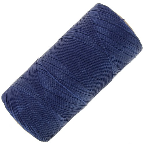 Bobine de fil ciré Linhasita pour micro macramé 0.35 mm - Navy Blue (70) x448m