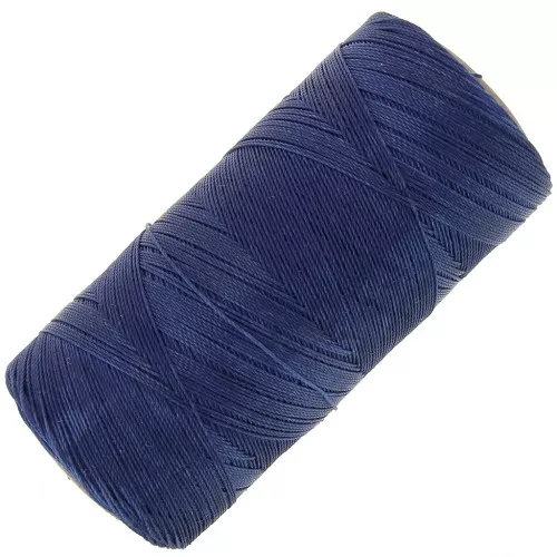 Bobine de fil ciré Linhasita pour micro macramé 0.35 mm - Navy Blue (70) x448m