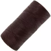 Bobine de fil ciré Linhasita pour micro macramé 0.35 mm Chocolat Brown (29) x448m