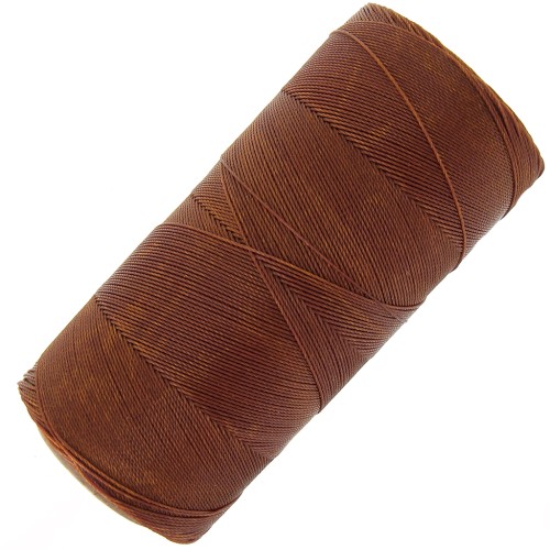 Bobine de fil ciré Linhasita pour micro macramé 0.35 mm - Marron (631) x448m