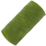 Bobine de fil ciré Linhasita pour micro macramé 0.35 mm - Grass Green (352) x448m