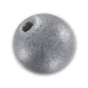 Perles rondes en bois 8 mm Argenté x20