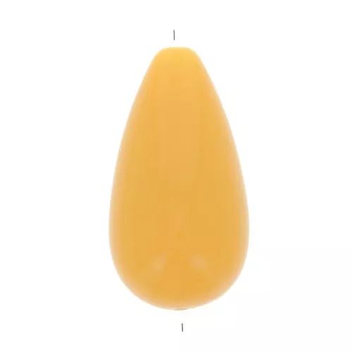 Perle poire en résine 26x14 mm - Tournesol x1