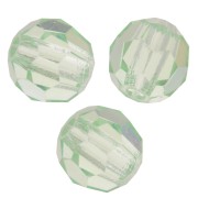 Perles rondes facettées Preciosa - Round Bead 4 mm - Chrysolite x20|raw }}