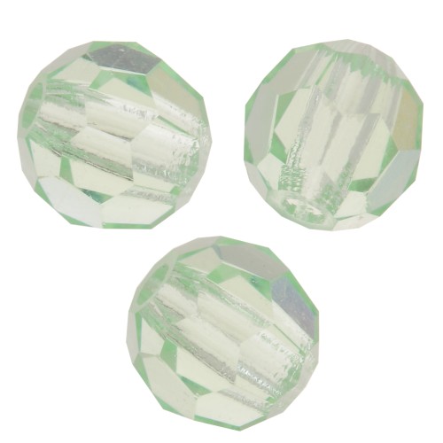 Perles rondes facettées Preciosa - Round Bead 4 mm - Chrysolite x20