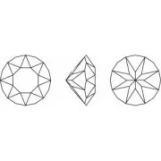 Cabochon PureCrystal 1088 8 mm Crystal Rose Gold x1