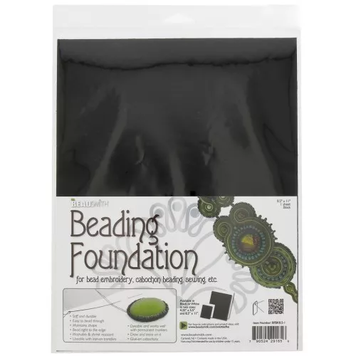 Coupon de feutrine pour broderie 28x22 cm - Noir x1