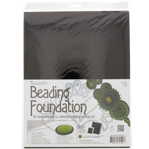 Coupons de feutrine pour broderie 28x22 cm - Blanc - Noir x4