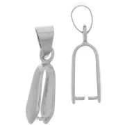 Attache pendentif 25 mm - Rhodié x1