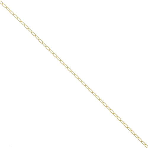 Chaîne maille Forçat ovale limée 1.95 mm - Plaqué Or 3 microns x50cm