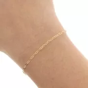 Chaîne maille Forçat ovale limée 1.95 mm - Plaqué Or 3 microns x50cm