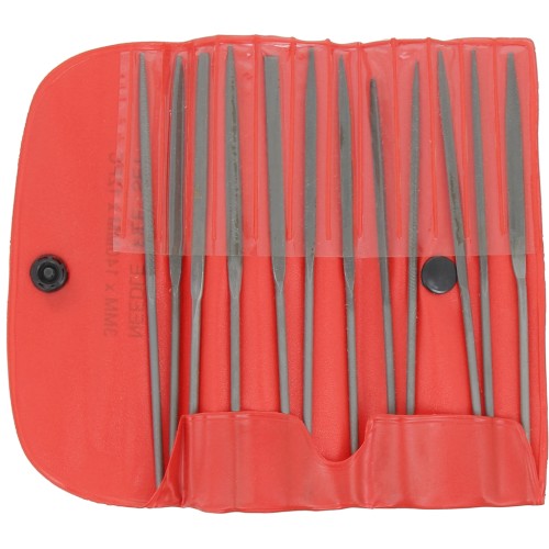 Jeu de 12 limes aiguilles 16 cm - Grain moyen et gros grain - outillage bijouterie