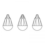 Goutte Cabochette PureCrystal 6026 20 mm Black Diamond x1