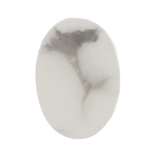 Cabochon plat ovale - palet - 6x4 mm en pierre gemme - Howlite x1