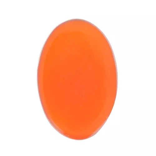 Cabochon plat ovale - palet - 6x4 mm en pierre gemme teintée - Cornaline x1