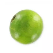Perles rondes en bois 6 mm Vert clair x25