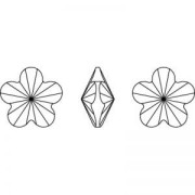 Cabochon Fleur PureCrystal 4744 10 mm Crystal  x1