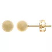 Clous d'oreilles boules 5 mm - Gold Filled (or laminé) x2