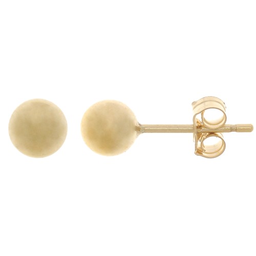 Clous d'oreilles boules 5 mm - Gold Filled (or laminé) x2