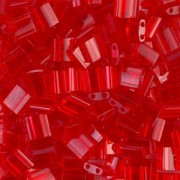 Miyuki Tila Beads 5x5x1.9 mm TL-0140 - Tr Red Orange x10g
