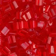 Miyuki Tila Beads 5x5x1.9 mm TL-0140 - Tr Red Orange x10g