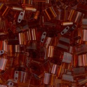 Miyuki Tila Beads 5x5x1.9 mm TL-0134 - Tr Dark Topaz x10g