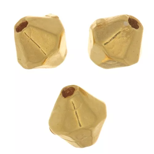 Perles toupies 4 mm - Plaqué Or 3 microns x4