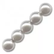 Perles rondes nacrées 12 mm - Light Grey x15