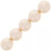 Perles rondes nacrées 12 mm - Cream x15