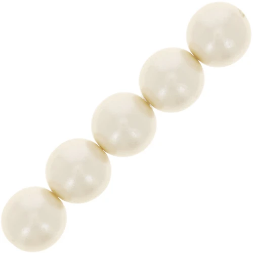Perles rondes nacrées 12 mm - Cream x15