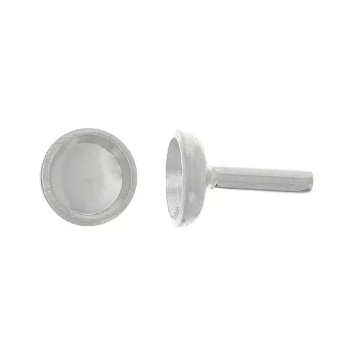 Tige support - porte cabochon 3 mm - Argent 925 x1