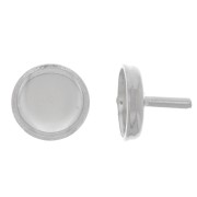 Tige support - porte cabochon 6 mm - Argent 925 x1|raw }}