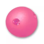 Perle ronde strass Polaris 10 mm Indian Pink x1