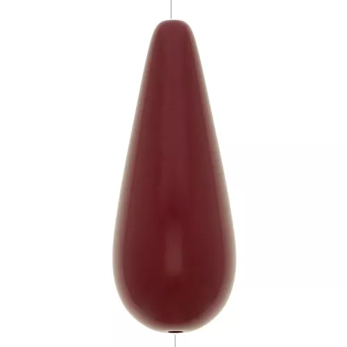 Perle poire en résine 40x16 mm - Grenat x1