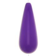 Perle poire en résine 40x16 mm - Violet x1