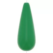 Perle poire en résine 40x16 mm - Vert x1