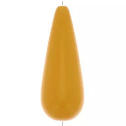 Perle poire en résine 40x16 mm - Moutarde x1