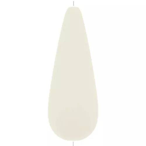 Perle poire en résine 40x16 mm - Ivoire x1